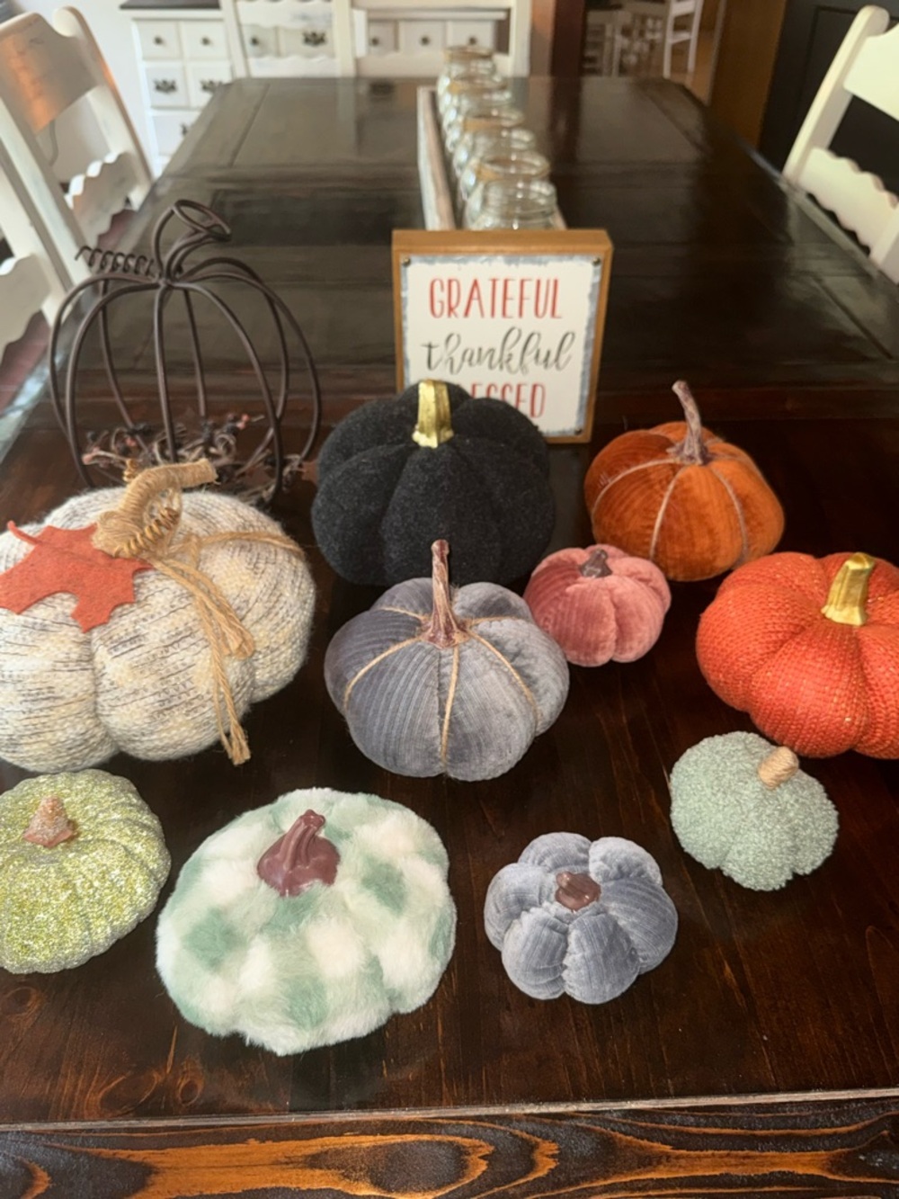Decorative Pumpkins - Fall Table Décor